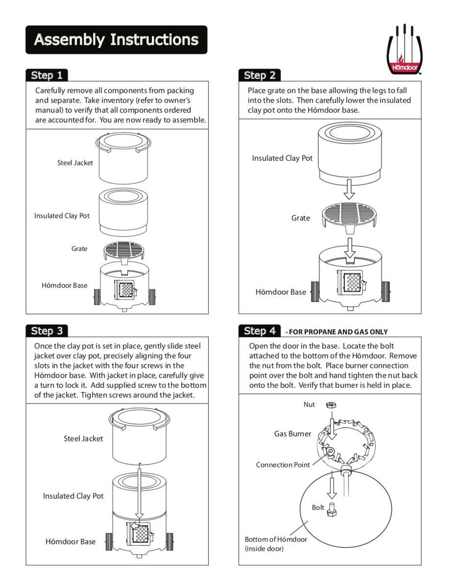 Homdoor-Assembly-Instructions