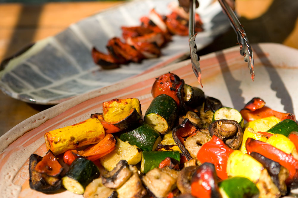 cooked vegetables and cooked paneer (Indian cheese)