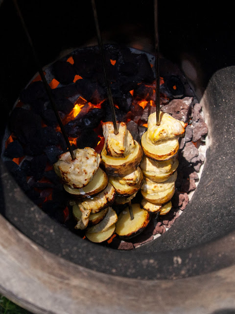 heating up tandoor oven